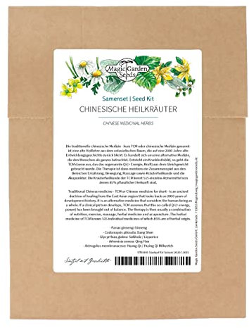 Médecine traditionnelle chinoise - kit de graines avec 5 plantes médicinales asiatiques de la MTC