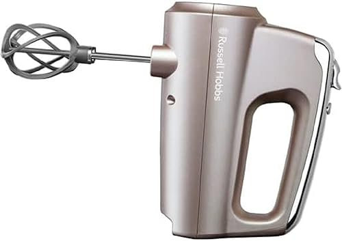 Russell Hobbs Batidora Amasadora Swirl Smoky Quartz - Batidora Varillas, 2 Varillas Batidoras, 2 Ganchos para Masa, 5 Velocidades, Función Turbo, Accesorios Aptos para Lavavajillas - 25892-56