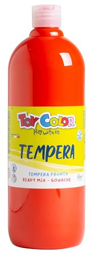 Toy Color Tempera Paint | Red | 1000 ml | Washable Paints for Kids | Poster Paint