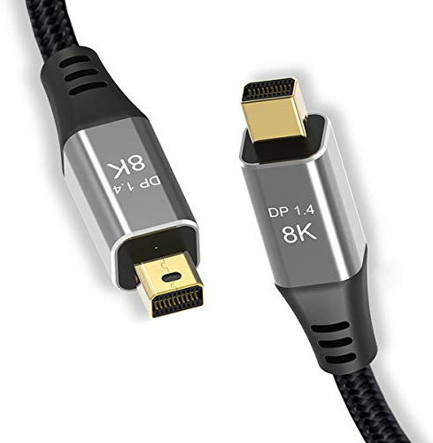 Xiwai Câble Mini DisplayPort 1.4 8K 60Hz Ultra HD UHD 4K 144Hz Mini DP vers MiniDP 76804320 pour vidéo PC ordinateur portable TV