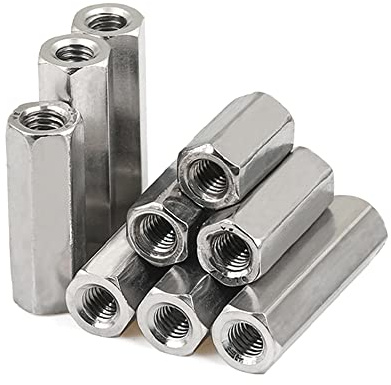 1 Stück M22×60mm-2.5 Sechskant-Verlängerungsmutter aus Edelstahl 304, Gewindestangenanschluss weiblich