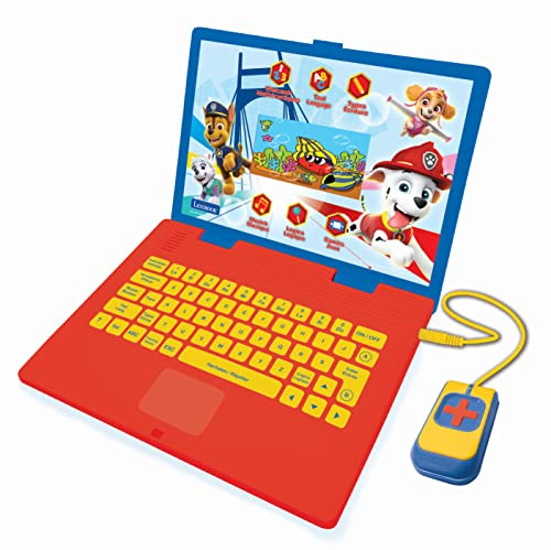 Lexibook, La Paw Patrol Lern-Laptop, zweisprachig, niederländisch/französisch, Spielzeug für Kinder mit 130 Lernaktivitäten, Spielen und Musik, blau, JC798PAi10