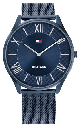 Tommy Hilfiger Analog Quarzuhr für Herren mit Edelstahl- oder Lederarmband