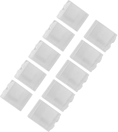 Custodia per Batteria Custodia per Batteria per Fotocamera Trasparente Abs 10Pcs Contenitore per Custodia in Plastica Trasparente Resistente all'umidità Contenitore per 3 4