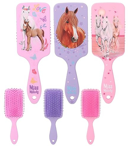 Depesche Miss Melody - Cepillo de pelo para niños, acabado de goma