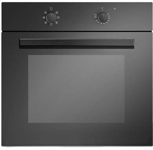 Teknix BITK602ESB 60cm Built In Slim Depth Fan Assisted Single Oven - Black