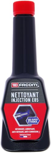 FACOM 006038 Additif Nettoyant Injection Super Ethanol 85 – Traitement décrassant Anticorrosion - 300mL - Traite 50 à 70L de Carburant