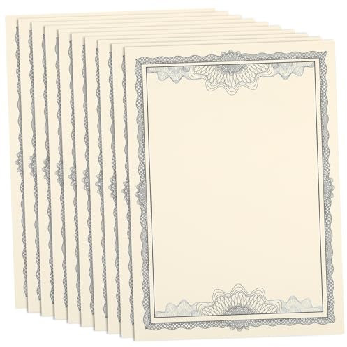 VILLFUL 10stücke Zertifikatspapier Beschreibbares Und Bedruckbares Blanko-zertifikat-innenpapier Für Diplome Auszeichnungen Und Dankesschreiben
