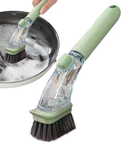 Cepillo de cocina dispensador de jabón | Cepillo de limpieza de cocina, cepillo para, cepillo dispensador de jabón portátil, cepillo de limpieza para fregadero para platillos