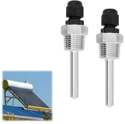 Thermowell, Puits Thermométrique, Manchon Plongeur, Doigt de Gant, Thermopocket pour Capteur de Température, Peut Être Utilisé Dans L'industrie des Accessoires de Capteurs, 2 Pièces