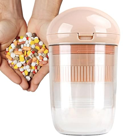 Cortador de tabletas de pastillas, cortador de pastillas - Medicina divisor de tabletas Medicina con caja de almacenamiento - Grinder de cortador de pastillas, divisor de medicina para amigos, familia