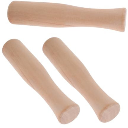 HOMOBABE 3pezzi Pestello Legno Multifunzionale Per Cucina Utensili Per Macinare Aglio Noci e Spezie Strumenti Di Ponderazione e Mischiatura Facili Da Pulire e Sicuri Per Alimenti