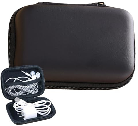 Tech Gadget Organizador – de Transporte portátil, Resistente a los Golpes | a Prueba de Polvo, Ligera, Multifuncional, de Viaje electrónica para Cables, Cargadores, Auriculares, baterías y