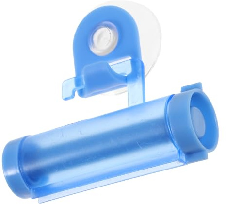 Healvian Presse Tube Dentifrice Manuel Compact Plastique Extrudeuse Polyvalente pour Dentifrice et Mains Distributeur Facile à Utiliser et Pratique Compatible Tubes Standard Bleu