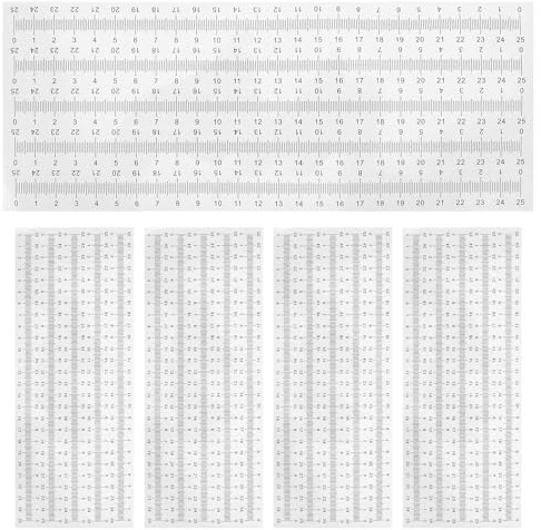 Zerodeko 50pcs Self Adhesive Measuring Tape Sticker – Metric Scale Ruler for Wood and Metal Surfaces, Universal Surface Compatibility for Workbench, Drafting and Woodworking Projects