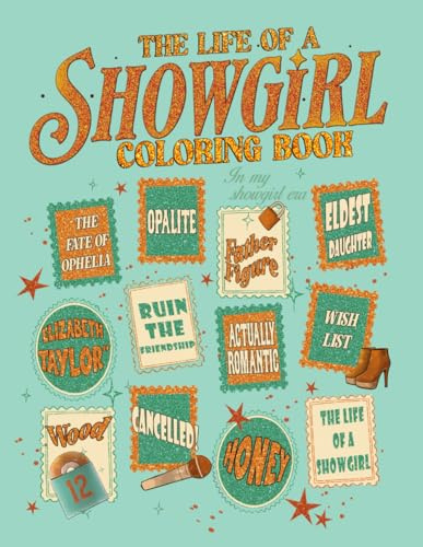 Showgirl's Coloring Book: JUMBO Drawing Pages Of In My Show-girl Era Iconic Scenes for Kids Teens and Adults