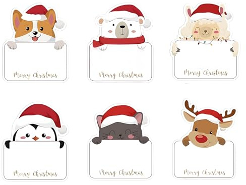 20 Pieces Christmas Stickers for Presents, Christmas Labels Stickers, Merry Christmas Sticker for Holiday Gifts, Christmas Labels Suitable for Presents Cards Envelope Bags