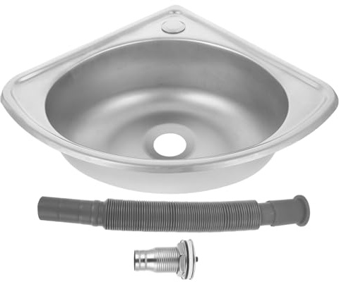 CONGARTENO Edelstahl Wohnmobil Spülbecken Ultrakleines Einfaches Einbaubecken Single Bowl Multifunktional Für Camping Küche Waschbecken Wohnwagen Ohne Werkzeug Installation