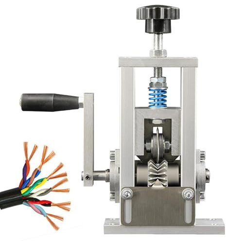 Máquina peladora de cables eléctricos de 25 cm, peladora de cobre, equipo de reciclaje de residuos de herramientas, procesador de cables resistente | Solución de pelado de cables eléctricos po