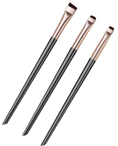 Set de Brochas para Sombras de Ojos y Delineador Angular Fino | Nylon y Abs, 1 Set Duradero, Uso Profesional Casa, Cómodo de Sostener