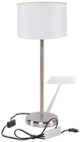 Grundig Tischlampe edelstahl rund 58 cm 38195