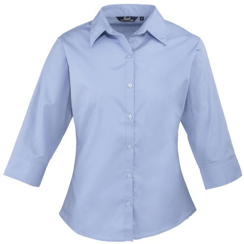 Premier Workwear 3/4 ärm, Mellanblått, 42 SE