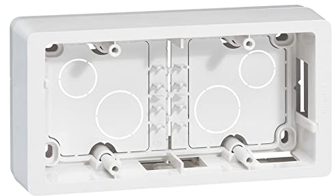 Legrand 080242 Cadre Saillie Céliane 2 Postes Horizontal ou Vertical, Blanc