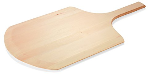 WAS Germany 2299 610 Holz Pizzaschaufel/Flammkuchenbrett 40x36 cm, Gesamtlänge 61 cm