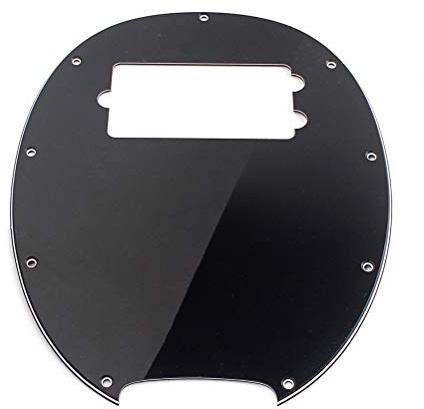 BESPORTBLE 4 Ply 9 Loch Humbucker Pickguard Bass Pickguard Scratch Plate für Musicman Musik Mann Stingray MM Style 4 String E-Gitarre Bass
