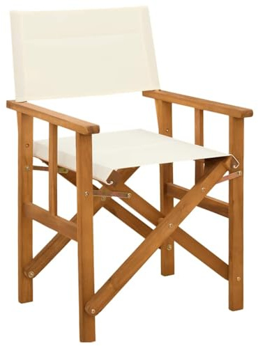 vidaXL 1/2x Massello di Acacia Sedia da Regista Seggiola Cucina Colori Diversi