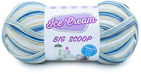 Lion Brand Yarn 922-238 Ice Cream Big Scoop Yarn, Butter Pecan
