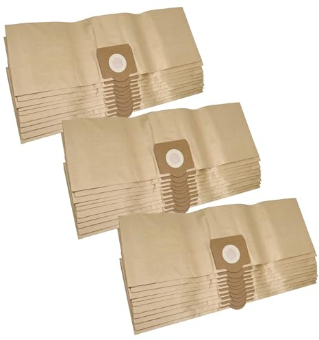 vhbw 30x sacchetti compatibile con Rowenta RB 57 / RB57, RB 58 / RB58, RB 59 / RB59, RB 60 / RB60 aspirapolvere - in carta, color sabbia