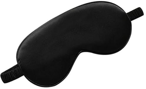 Maschera per dormire Maschera per gli occhi per dormire leggera e confortevole benda perfetta Blocchi la luce per uomini e donne nero