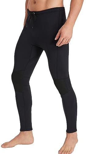 ZCCO Herren und Damen Neoprenhose, 1,5mm/3mmLange Neoprenhose, Tauchhose zum Surfen, Kajakfahren, Schwimmen, Tauchen, Kanufahren