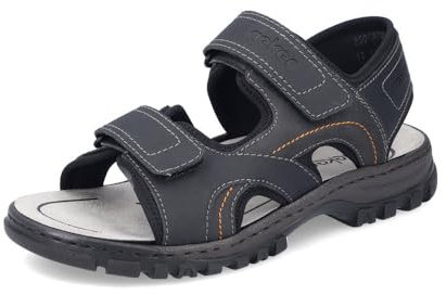 Rieker Men's Classic Sandals 25053, Men's Sandals, Black 00, 9.5 UK