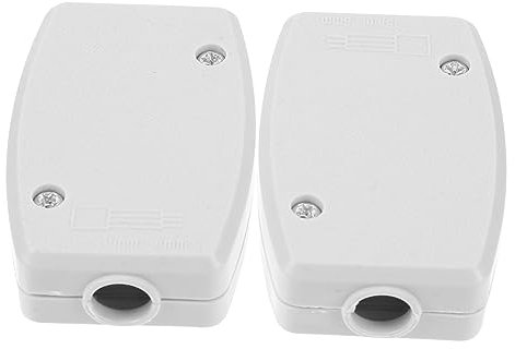 Veemoon 2pcs Way Electrical Junction Box Outdoor Cable Connector Weatherproof Connection Box