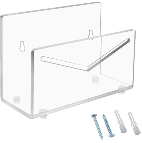 STOBOK 1 Set Durchsichtiger Acryl-Post-Organizer Für Den Schreibtisch Tisch-Posthalter Briefsortierer Schreibtisch-Aktenhalter Aktenständer Ständer Für Zuhause Büro Desktop-Organizer