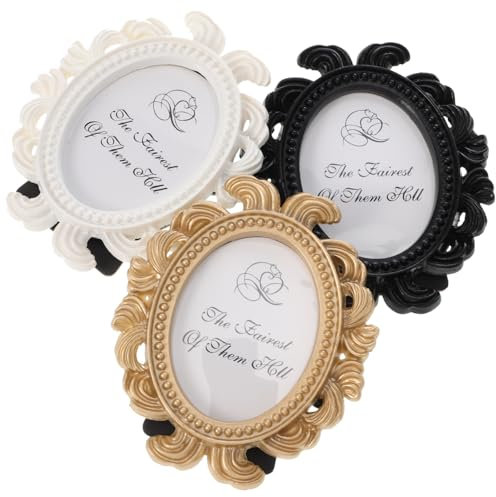 Alipis 6stücke Teiliges Dekorativer Ovaler Fotorahmen Und Elegante Tischdekoration Für Hochzeiten Geburtstage Und Zuhause Hochwertiger Bildhalter Für Stilvolle Präsentation