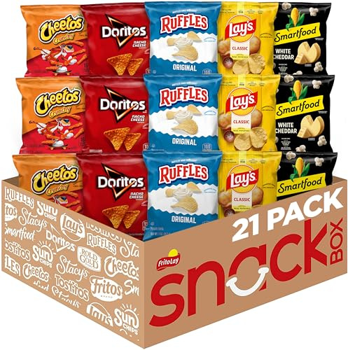Frito-Lay Classic Mix Paquete variado, bolsas de aperitivos de una sola porción (paquete de 21)