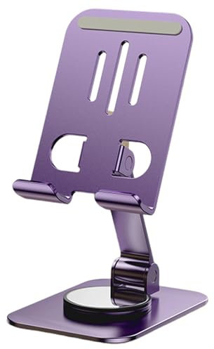 Generico Rotating Phone Stand - Phone Stand with Rotation | Rotating Mobile Stand, Metal Foldable Tablet Holder | Portable Phone Stand, Space-Saving Cell Phone Support for E-Book Readers, Camera