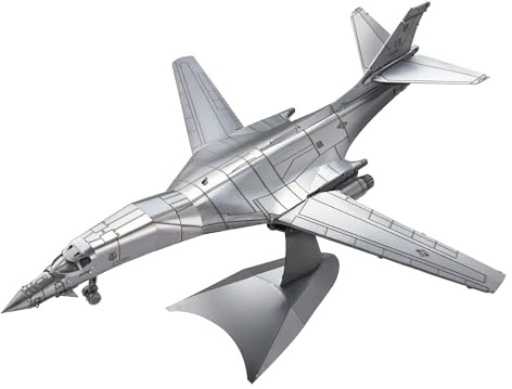 Piececool 3D Puzzle Metall B-1 Bomber Lanze, 3D Metall Puzzle Luftfahrzeuge, Modell Kämpfer für 340 Edelstahl, Geburtstagsgeschenk, Modellbausatz Erwachsene