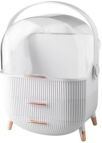 STRADO Schminktisch Make Up Organizer für Kosmetik | Organizer Box Badezimmer Organizer Schmink Organizer Skin Care Organizer Badorganizer Parfüm Regal | Zimmer Deko Aesthetic Clean Girl