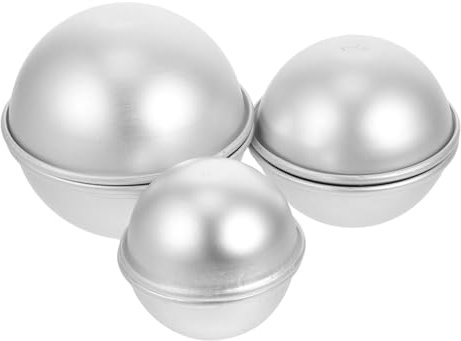 DIYEAH 6stücke Metallkugelformen Aus Aluminiumlegierung Badekugel-formen Praktische Seifenformen Für Seifenherstellung Zu Hause