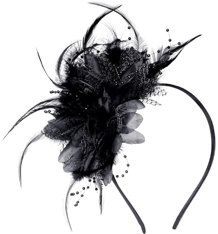 Pistha Womens Fascinators Hats Tea Party Hats Headband for Women Dresses