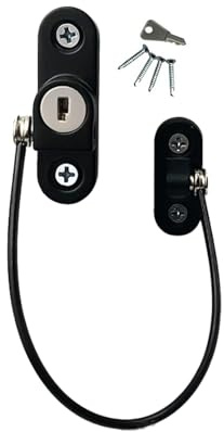 Babyprof Windwes - Protector de ventana para bebé, clip anticaídas, pestillo ajustable para niños, limitador de panel deslizante para seguridad en la habitación, soporte de protección del hogar para