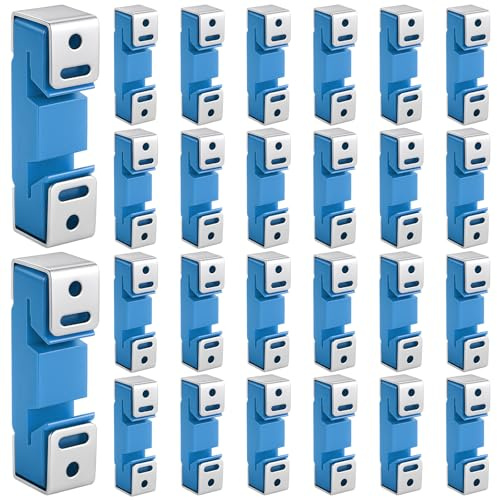LEIFIDE 50 Pack Sound Isolation Clips Sound Proofing Mounting Blocking Clips Reduce Noisy Neighbor Soundproofing Resilient Channel for Home Office Apartment Recording Studio Walls and Ceilings (Blue)