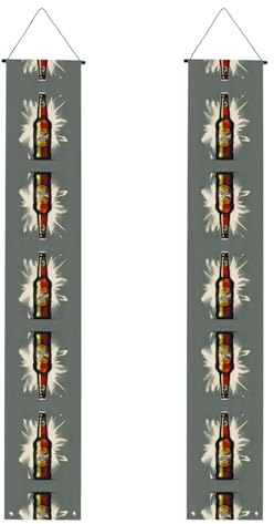 Banner mit Bierblasen-Druck, Polyester-Banner, für drinnen und draußen, einfach aufzuhängen, wiederverwendbar