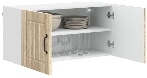vidaXL Wandschrank Lucca Sonoma-Eiche 80 x 31 x 40 cm Holzwerkstoff