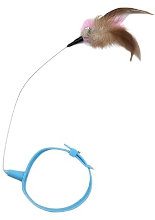 WEITING Collier Jouet à Plumes pour Chat,Plumeau interactif pour Chaton - Colliers pour Chat ludiques - pour l'exercice et l'entraînement, à l'intérieur et à l'extérieur, Jardin, Maison, Usage
