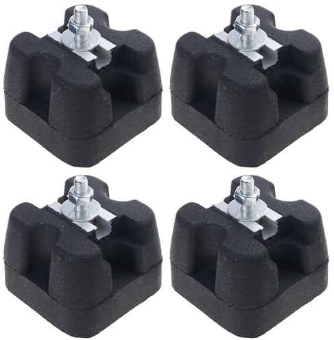 4 Stück Gummi Klimaanlage, Gummihalterung, erhöhte Basis, Stoßpolster, Anti Vibrations Pad, Dämpferkissen, vibrierendes Dämpfungspad, rutschfeste Konditionierungsbasis